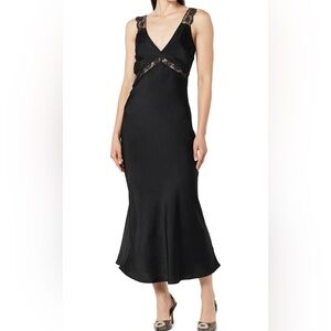 The Drop Valentina Lace trimmed Slip Dress